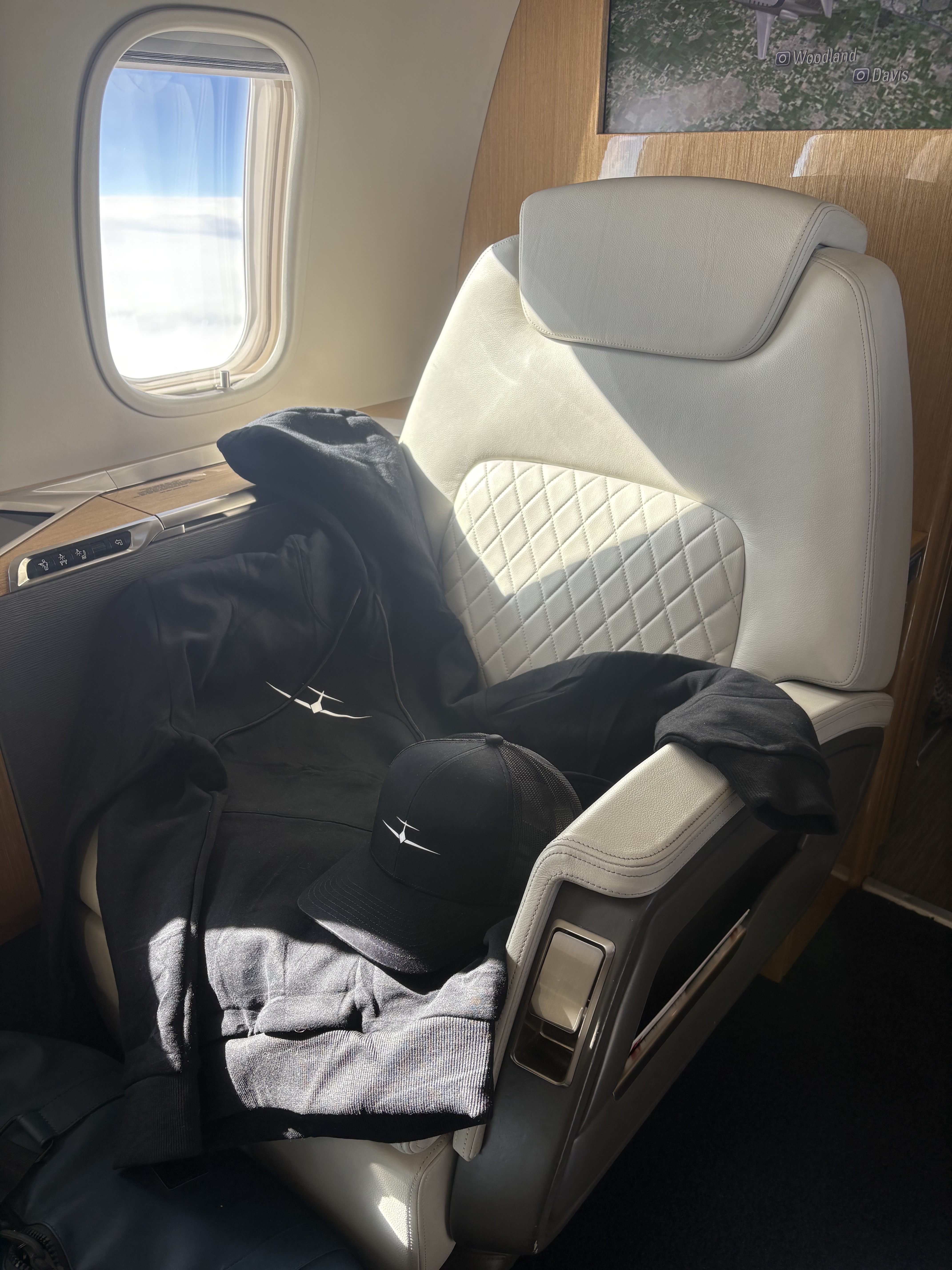 Black Private Jet Tracker sweatshirt
